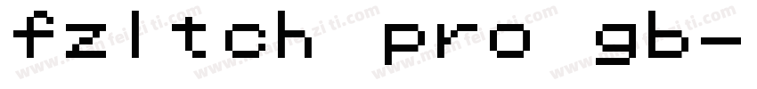 fzltch pro gb字体转换